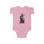 Flowers And Butterflies Tribute To 2Pac Makaveli Baby Onesie