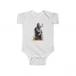 Flowers And Butterflies Tribute To 2Pac Makaveli Baby Onesie