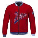 Gangsta Rapper Tupac Makaveli Shakur 90 Red Bomber Jacket