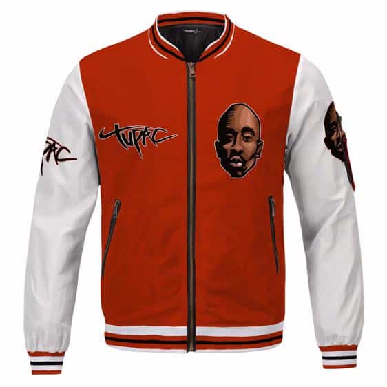 Gangsta Tupac Shakur West Coast Roses Tribute Varsity Jacket