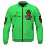 It Was All A Dream Biggie Vibrant Green Bomber Jacket