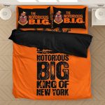 King Of New York The Notorious B.I.G Orange Bedding Set