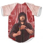 Marshall Mathers Burn Your Mic Eminem Baseball Uniform