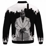 Monochrome City View Tribute To Biggie Smalls Bomber Jacket