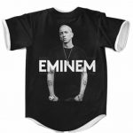 Monochrome Slim Shady Eminem Black Baseball Uniform