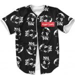 Notorious BIG Biggie Smalls Supreme Design Minimalist Black Jersey