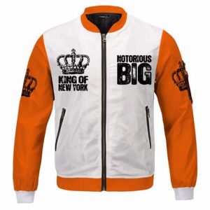 Notorious BIG Iconic Crown King Of New York Varsity Jacket