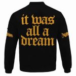 Notorious Biggie It Was All A Dream Black Bomber Jacket