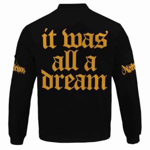 Notorious Biggie It Was All A Dream Black Bomber Jacket