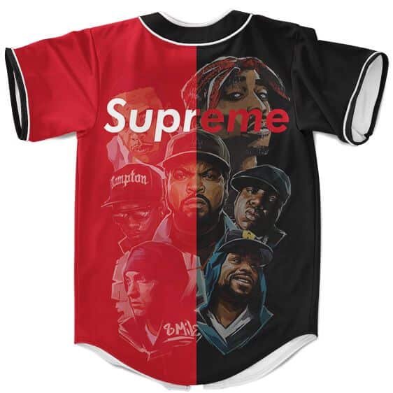 Old School 90s Hip Hop Iconic Rappers Supreme Baseball Jersey