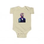 Only God Can Judge Me 2Pac Abstract Head Art Baby Onesie