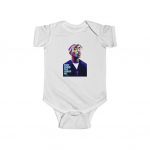 Only God Can Judge Me 2Pac Abstract Head Art Baby Onesie