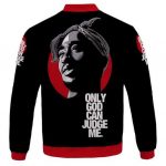 Only God Can Judge Me Tupac Face Silhouette Bomber Jacket