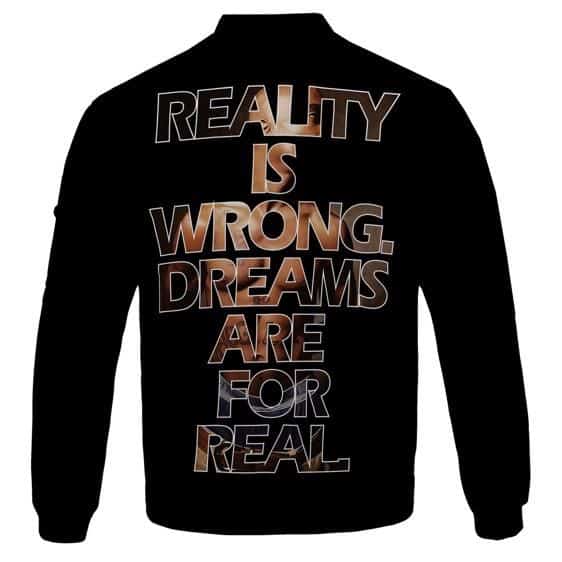 Reality Is Wrong Tupac's Quote Image Silhouette Bomber Jacket