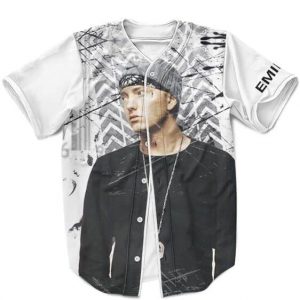 Slim Shady Famous Rapper Eminem Cool Baseball Uniform