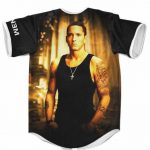 Stunning Marshall Mathers Eminem Black Baseball Shirt