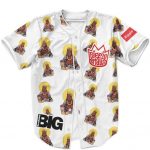 The Notorious Biggie Buddha Artwork Pattern White Red Awesome Baseball Uniform