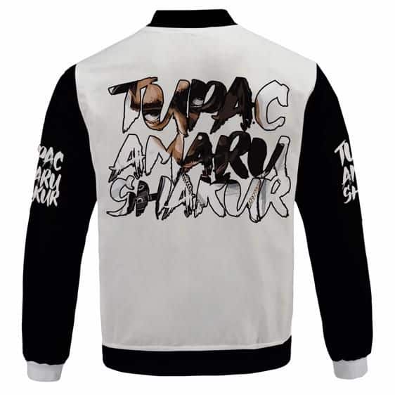 Tupac Amaru Shakur Silhouette Image Design Varsity Jacket