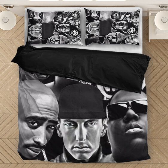 Tupac Makaveli Eminem Biggie Greatest Rappers Dope Bedding Set