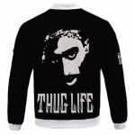 Tupac Makaveli Thug Life Face Silhouette Bomber Jacket