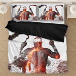 Tupac Shakur Middle Finger Guns And Smoke Dope Bedding Set