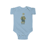 The Notorious BIG Skull Illustration Dope Baby Onesie