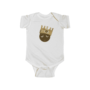 Biggie Smalls Wearing Crown Emoji Adorable Baby Bodysuit