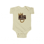Big Poppa Biggie Signature Crown & Necklace Baby Romper