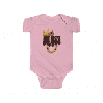 Big Poppa Biggie Signature Crown & Necklace Baby Romper