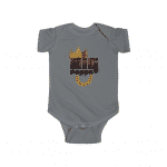 Big Poppa Biggie Signature Crown & Necklace Baby Romper
