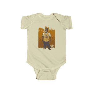 Brooklyn Badboy The Notorious Big Cartoon Art Baby Clothes