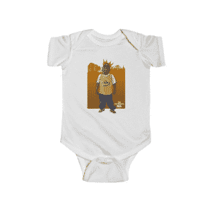 Brooklyn Badboy The Notorious Big Cartoon Art Baby Clothes
