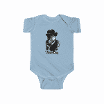 Gentleman Biggie Smalls Eating Apple Cool Newborn Onesie