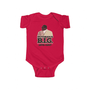 Christopher Notorious BIG Wallace Tribute Art Baby Bodysuit