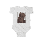 East-Coast Rapper Biggie Smalls Wearing Crown Baby Romper