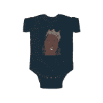 East-Coast Rapper Biggie Smalls Wearing Crown Baby Romper