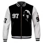 Wallace 97 Biggie Tribute Face Silhouette Varsity Jacket