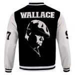 Wallace 97 Biggie Tribute Face Silhouette Varsity Jacket