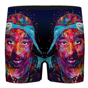 2Pac Amaru Shakur Colorful Pop Art Awesome Men's Underwear