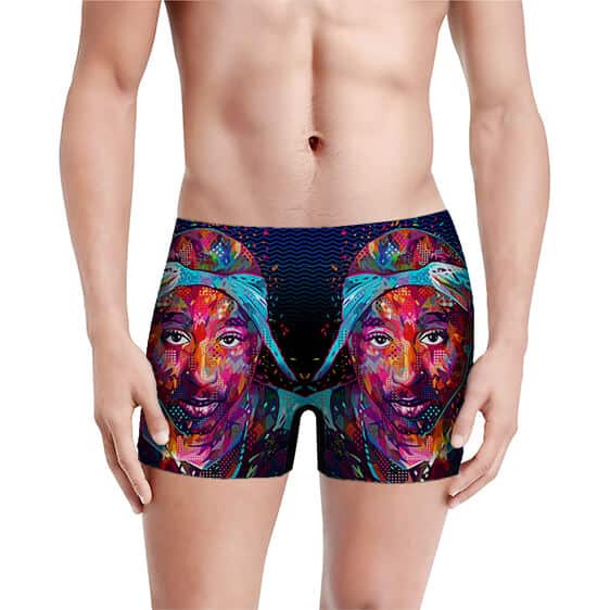2Pac Amaru Shakur Colorful Pop Art Awesome Men's Underwear