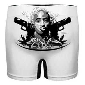 420 Weed 2Pac Shakur Gangsta Art Thug Life Men's Boxers