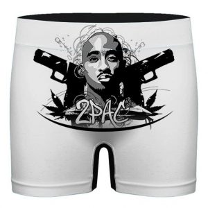 420 Weed 2Pac Shakur Gangsta Art Thug Life Men's Boxers