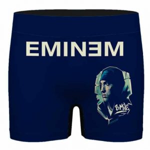 8 Mile Eminem Movie Art Navy Blue Men's Boxer Shorts
