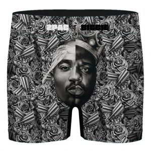 90s Rappers Tupac Shakur & Biggie Gangsta Art Men's Boxers