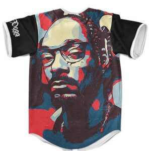 Abstract Red Snoop Doggy Dogg Face Design Baseball Jersey