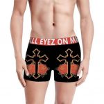 All Eyez On Me Tupac Cross & Rose Symbol Stylish Men's Boxers