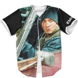 Amazing Eminem Driving His Car Shady Baseball Uniform