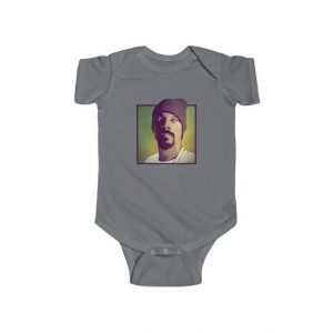 Amazing Snoop Dogg Portrait Weed Background Baby Rompers