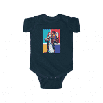 American Rapper Eminem Holding Boombox Pop Art Baby Romper