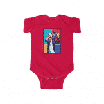 American Rapper Eminem Holding Boombox Pop Art Baby Romper